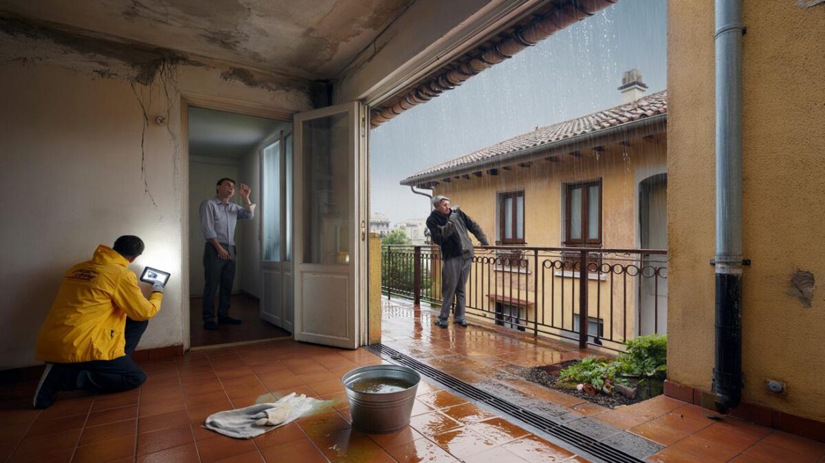 Infiltrazioni dal balcone soprastante? Per legge ecco chi deve sostenere la spesa: sentenza definitiva