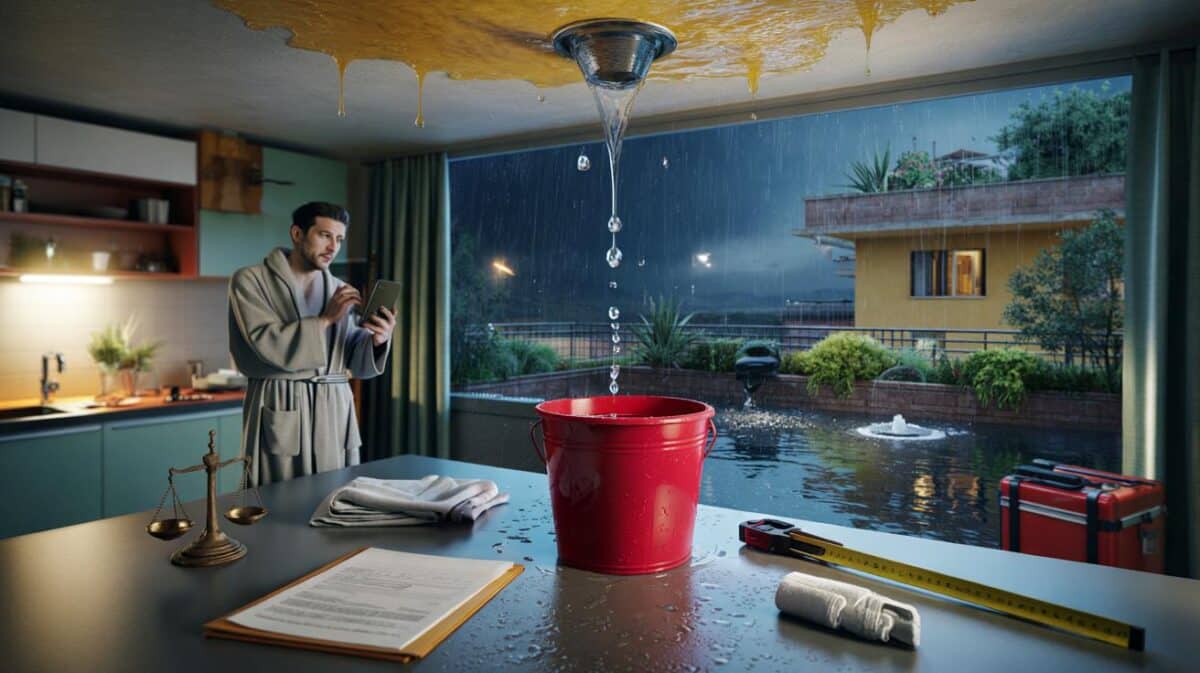 Problemi di infiltrazioni dall’alto: cosa dice la legge sulle spese di riparazione